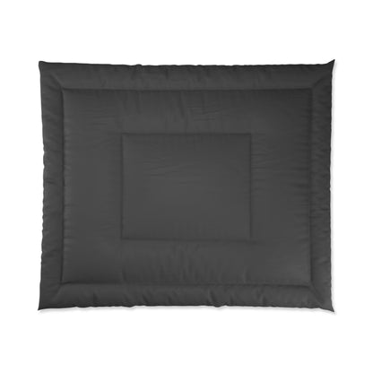 Design Comforter – stilvolle Tagesdecke mit weichem Griff - Black - WOOVE