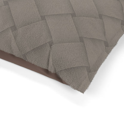 Cozy Pet Bed - Heimtierbett  Brainded Pattern Taupe (S/M/L) - WOOVE