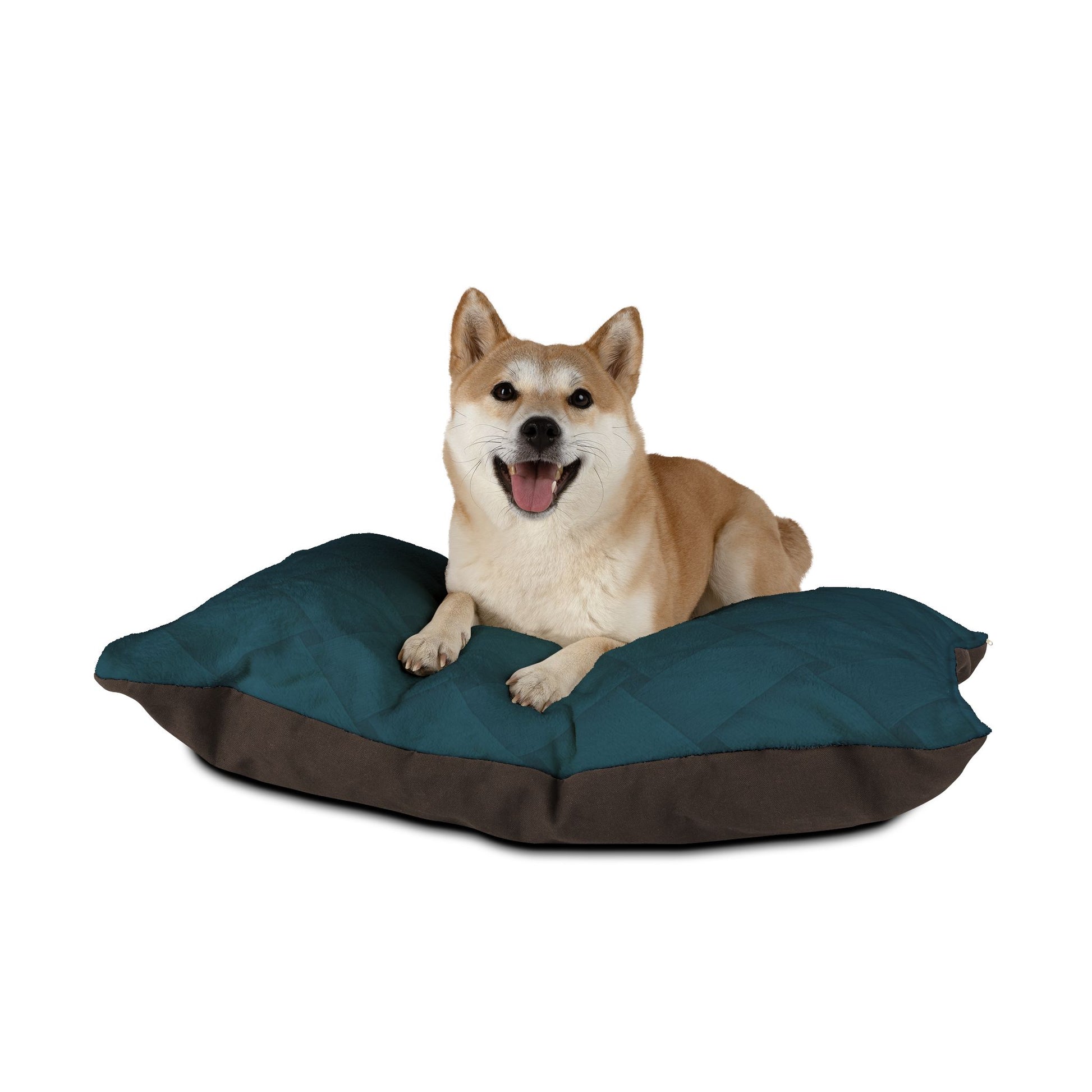 Cozy Pet Bed - Heimtierbett Brainded Pattern Petrol (S/M/L) - WOOVE
