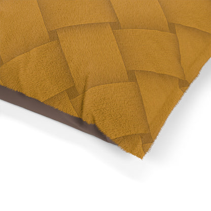 Cozy Pet Bed - Heimtierbett - Brainded Pattern Mustard Yellow (S/M/L) - WOOVE