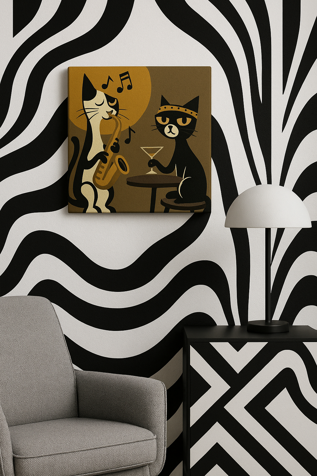 Sax for One / Mini-Leinwandbild - WOOVE