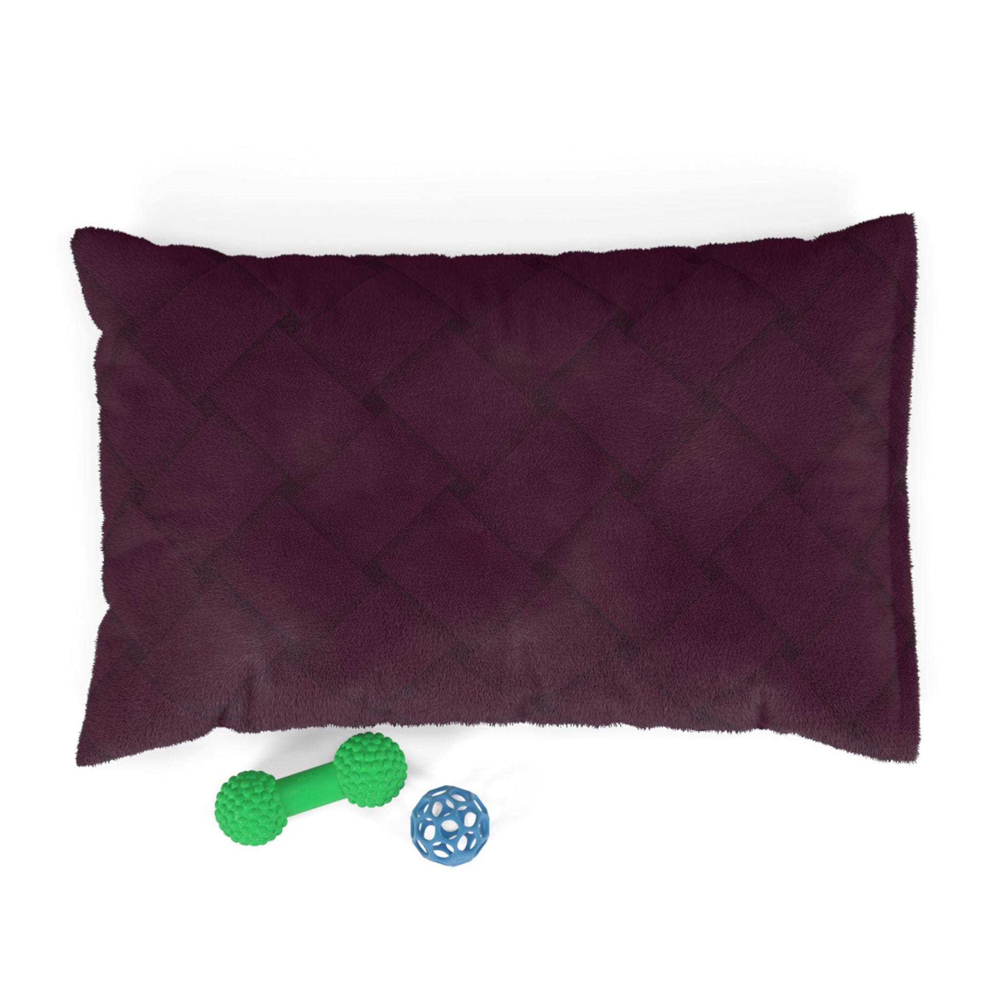 Cozy Pet Bed - Heimtierbett  Brainded Pattern Aubergine (S/M/L) - WOOVE
