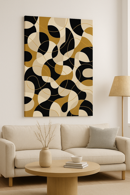 Golden Rhythm No.1 by NOA / Leinwandbild - WOOVE