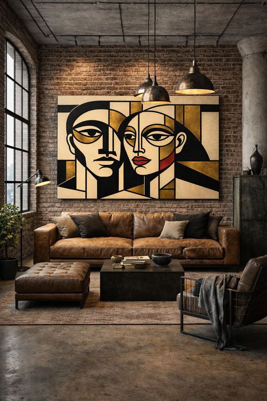 BESTSELLER Golden Dialogue - Extended / Leinwandbild