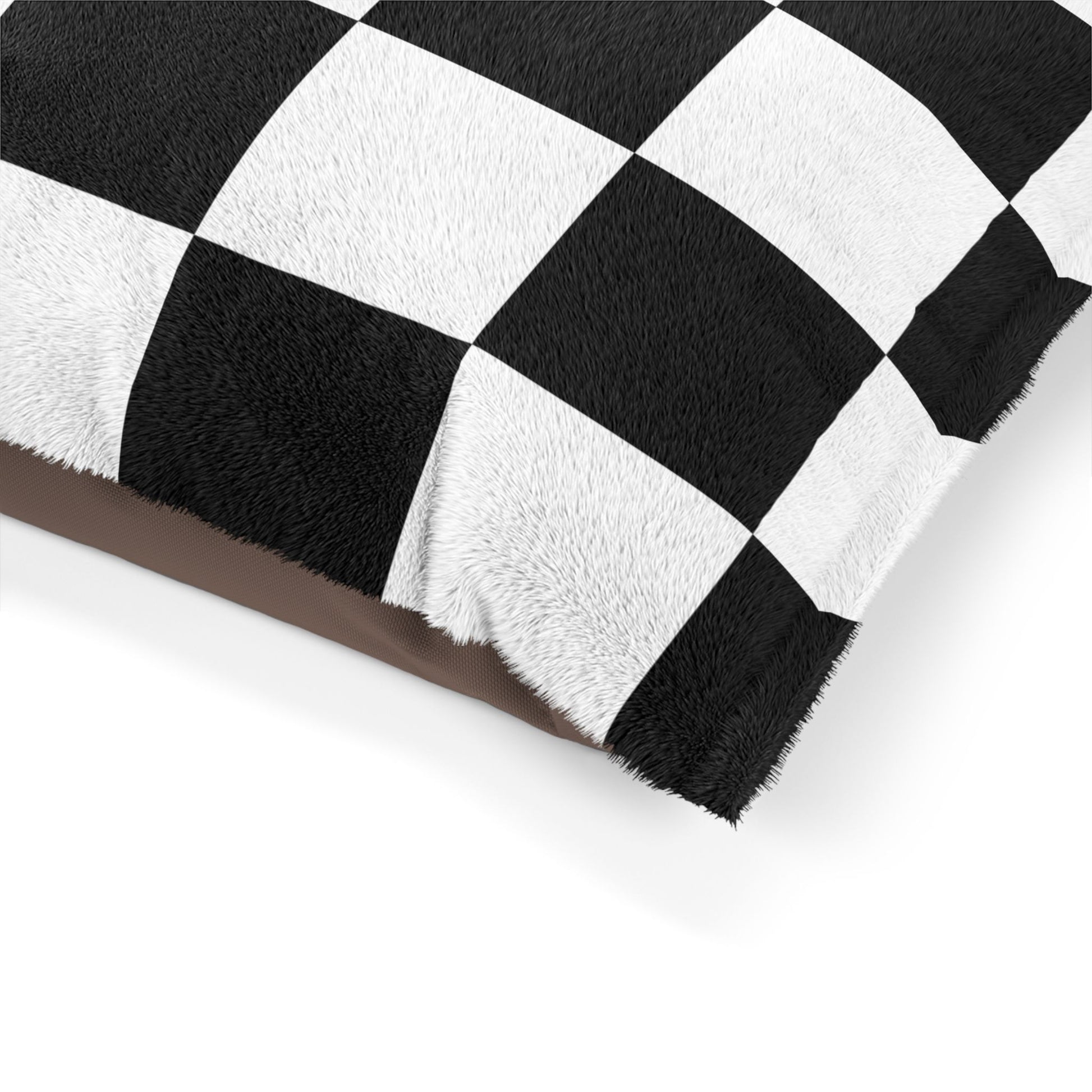 Cozy Pet Bed - Heimtierbett Black & White Chess (S/M/L) - WOOVE
