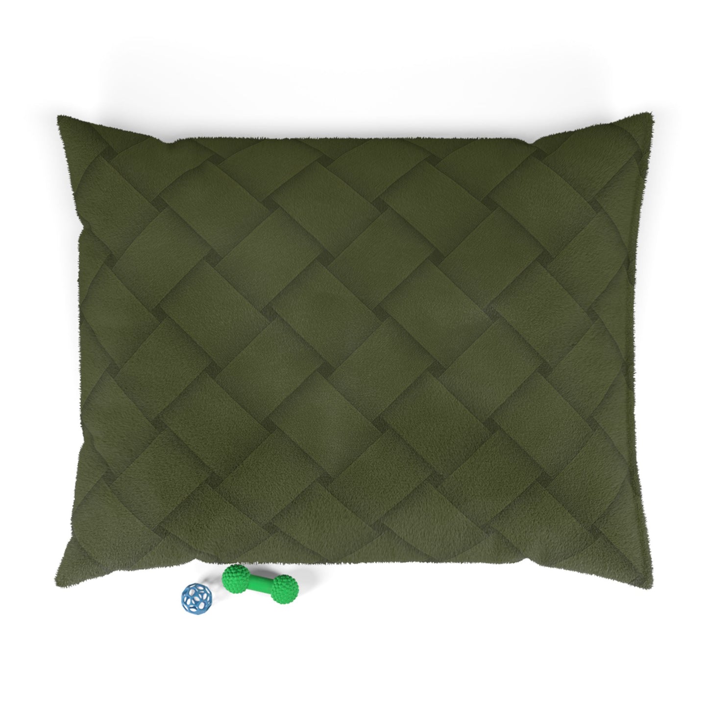 Cozy Pet Bed - Heimtierbett Brainded Pattern Olive (S/M/L) - WOOVE