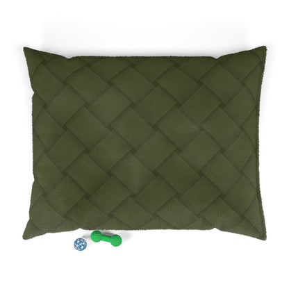 Cozy Pet Bed - Heimtierbett Brainded Pattern Olive (S/M/L) - WOOVE