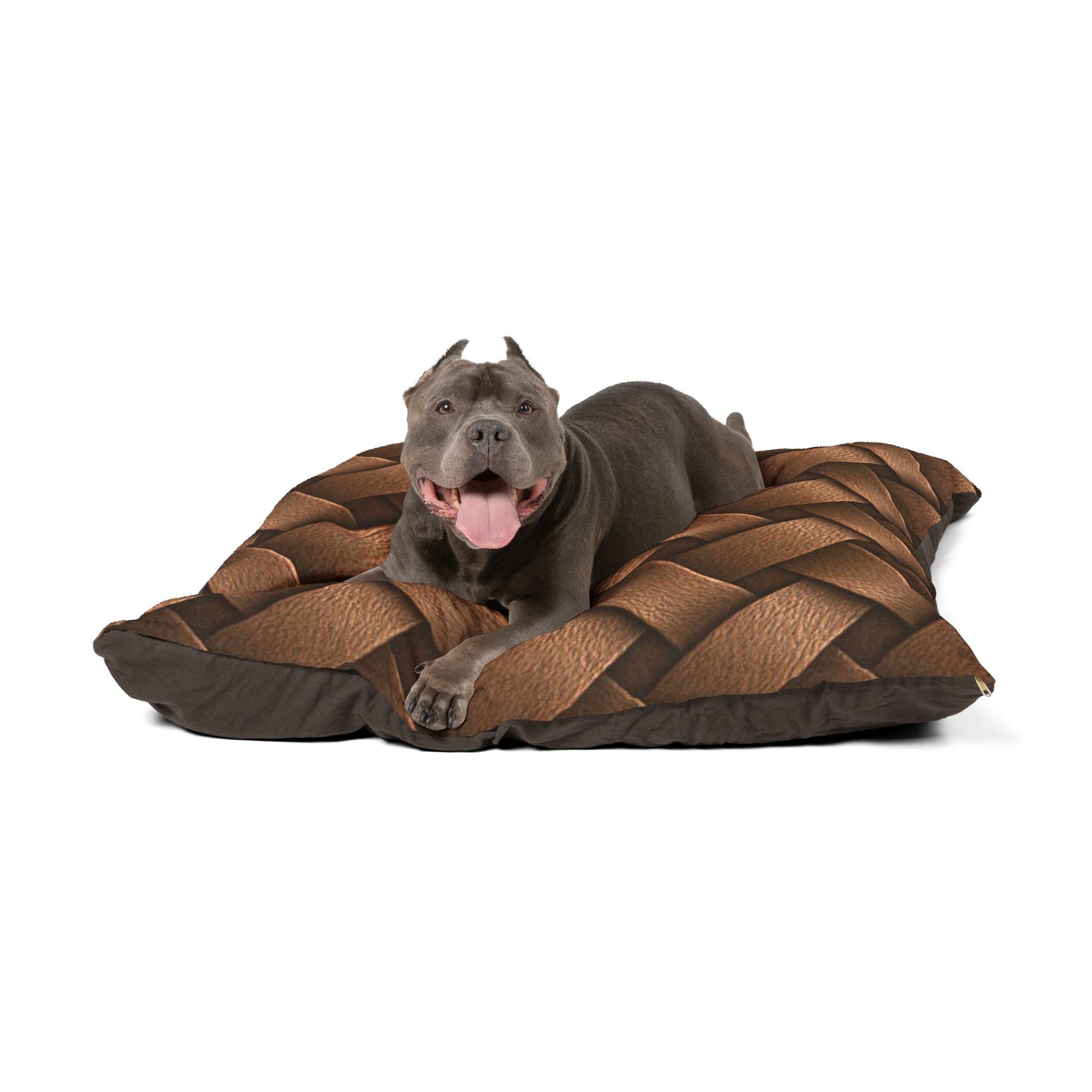 Cozy Pet Bed - Heimtierbett  Brainded Pattern Brown (S/M/L) - WOOVE