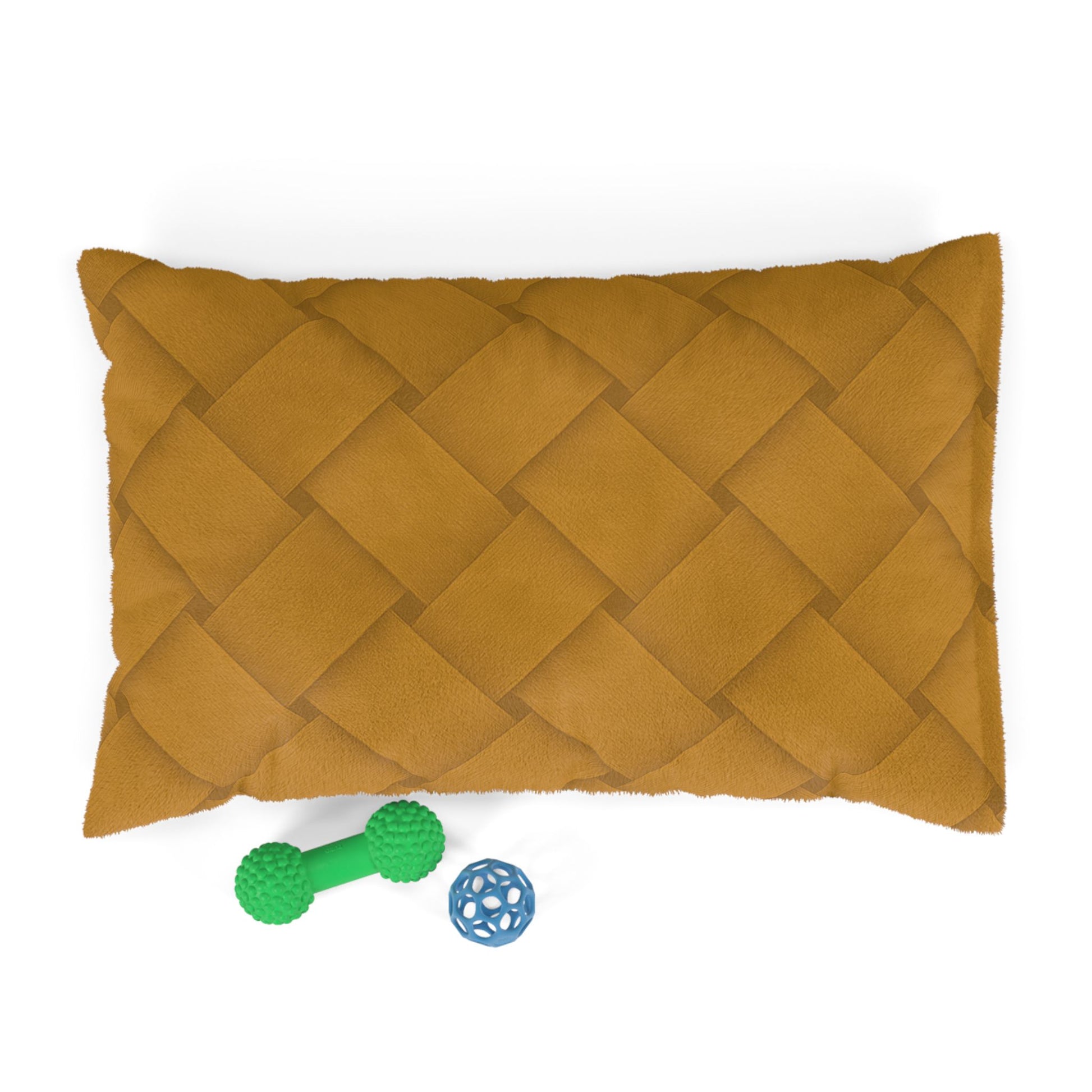 Cozy Pet Bed - Heimtierbett - Brainded Pattern Mustard Yellow (S/M/L) - WOOVE