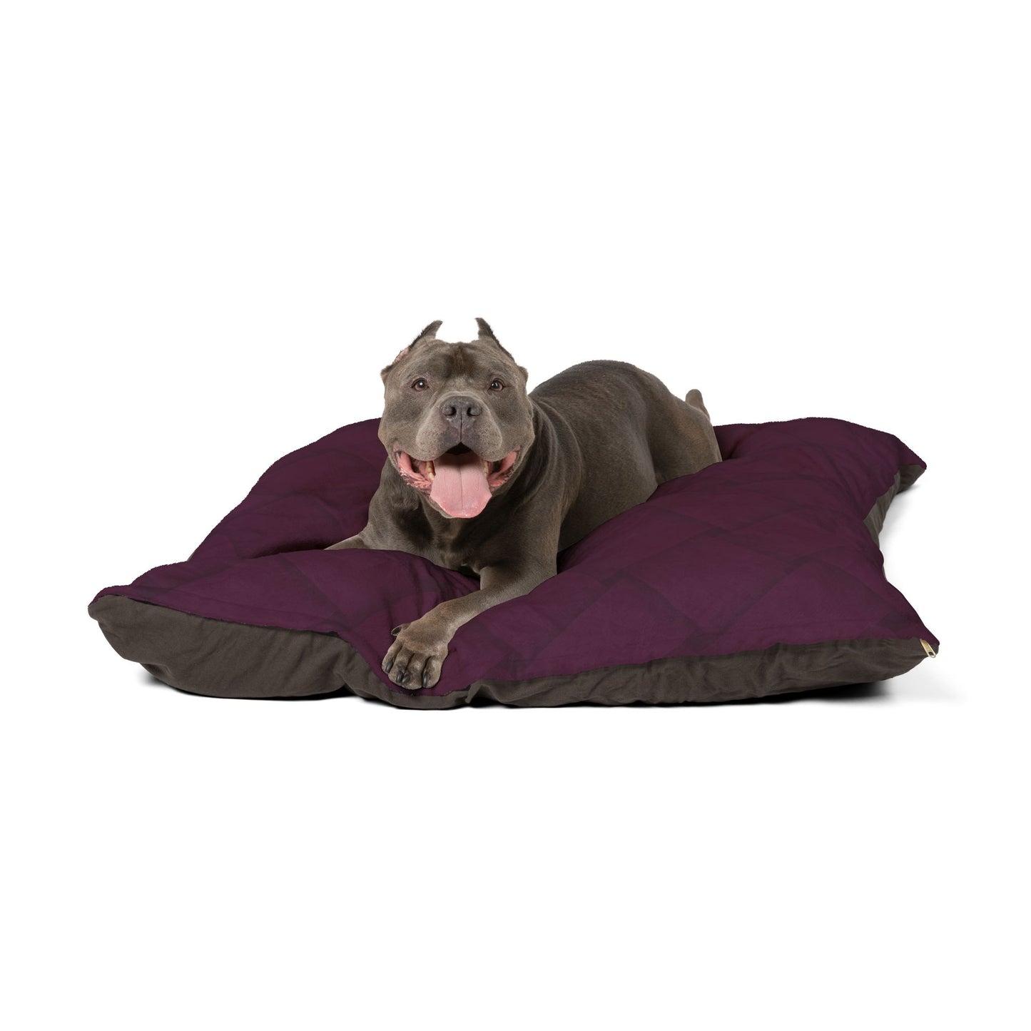Cozy Pet Bed - Heimtierbett  Brainded Pattern Aubergine (S/M/L) - WOOVE