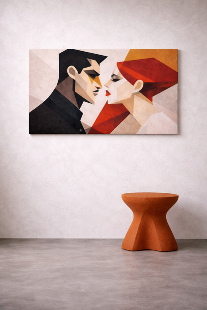 Scarlet Encounter / Canvas Print