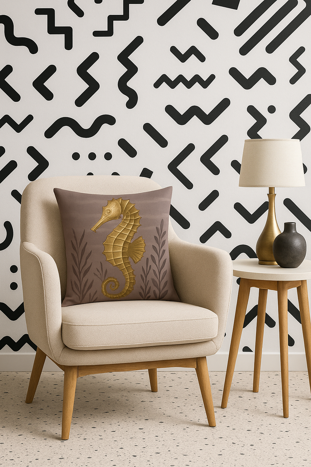 NOA.HOME. Seahorse No.1 / Kissenbezug - WOOVE