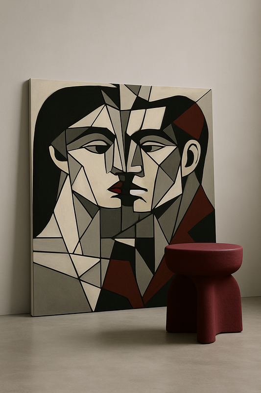 Geometric Lovers / Leinwandbild