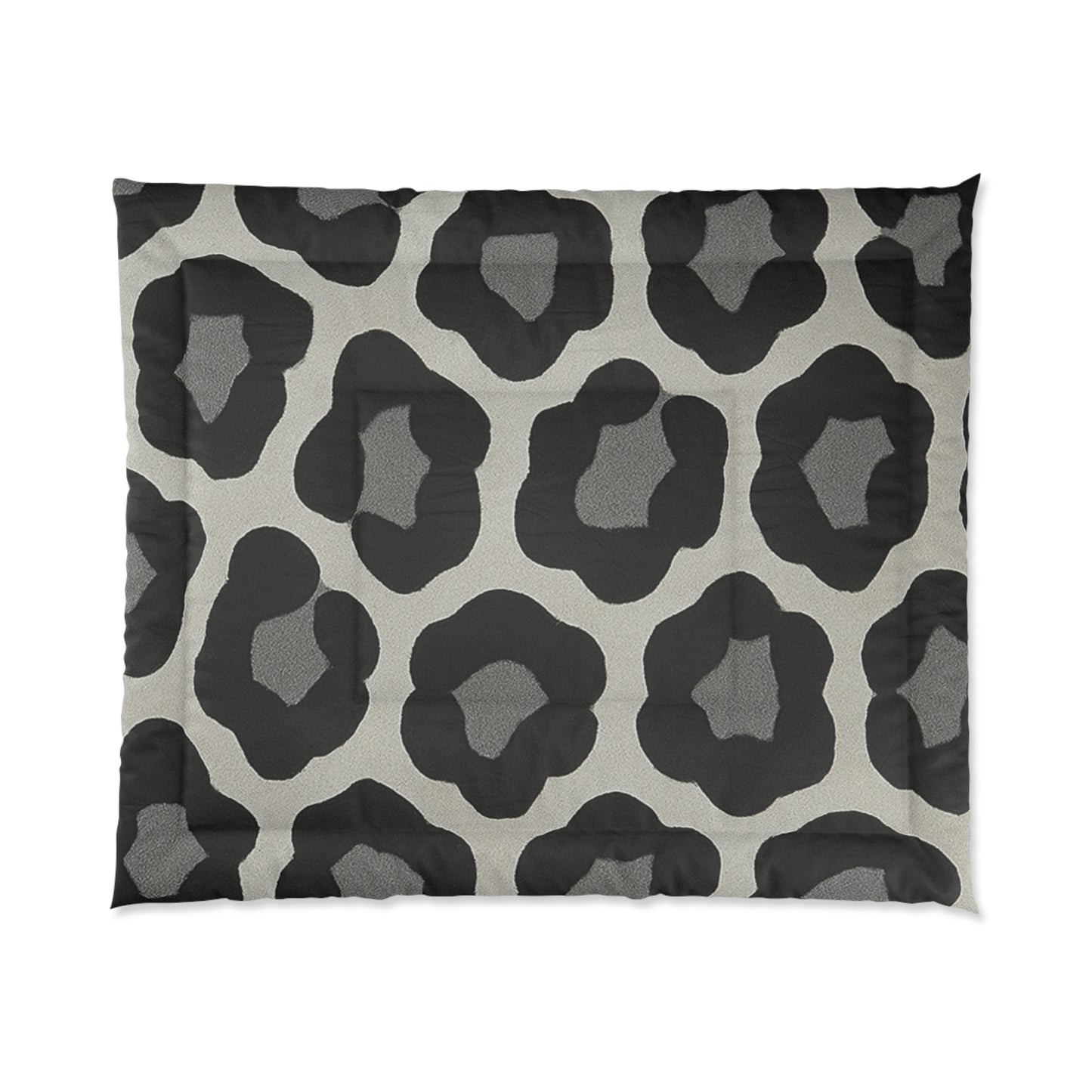 Design Comforter – stilvolle Tagesdecke mit weichem Griff - Bold Leopard Grey - WOOVE