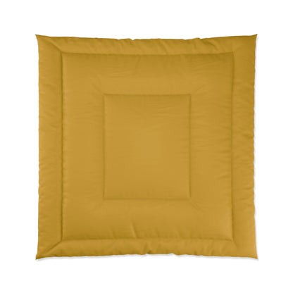 Design Comforter – stilvolle Tagesdecke mit weichem Griff - Mustard Yellow - WOOVE