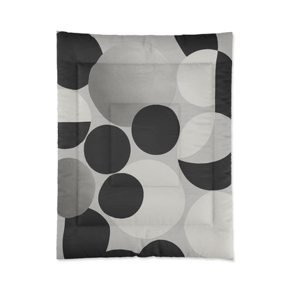 Design Comforter – stilvolle Tagesdecke mit weichem Griff - Silver Dots - WOOVE