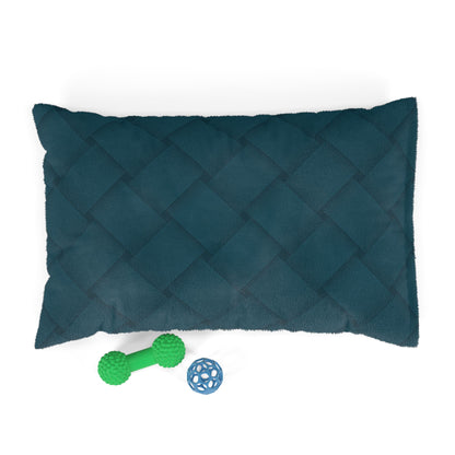 Cozy Pet Bed - Heimtierbett Brainded Pattern Petrol (S/M/L) - WOOVE