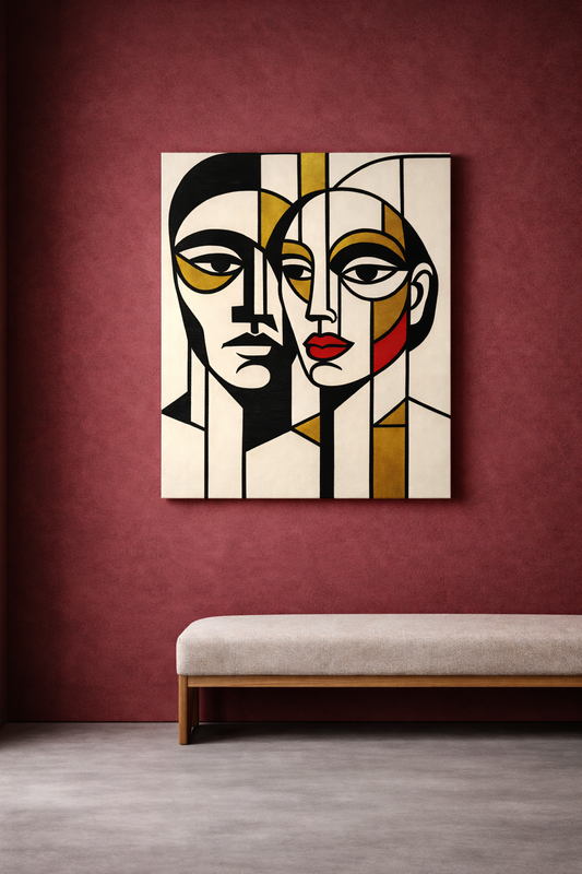 BESTSELLER:  Golden Dialogue / Leinwandbild