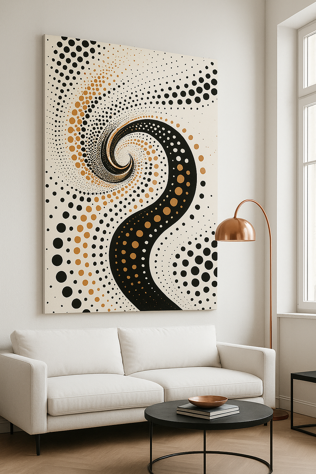 Pulse of Bronze / Leinwandbild - WOOVE