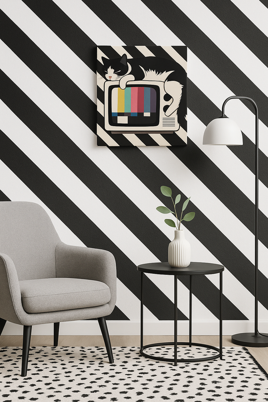 Television Siesta/ Mini-Leinwandbild - WOOVE