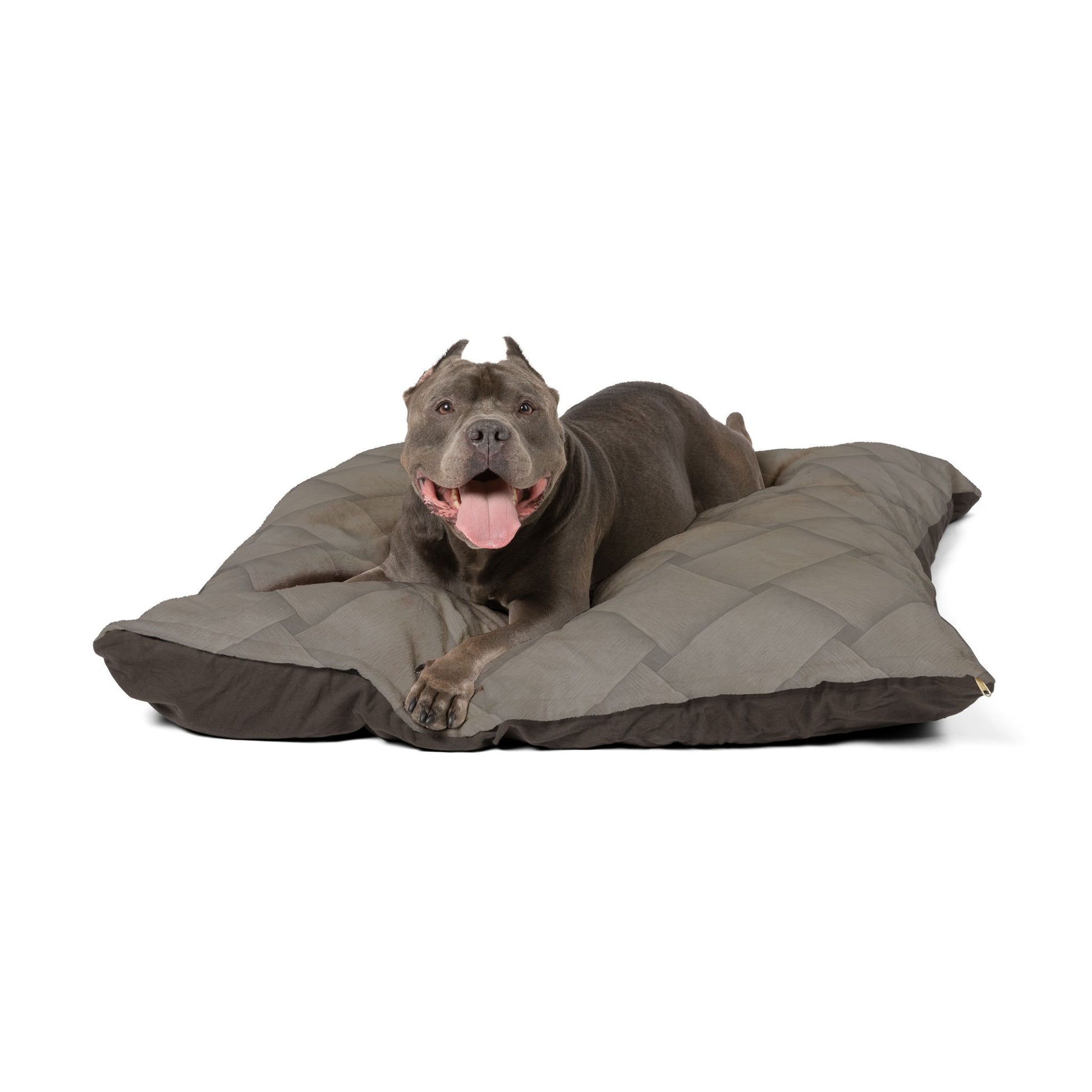 Cozy Pet Bed - Heimtierbett  Brainded Pattern Taupe (S/M/L) - WOOVE