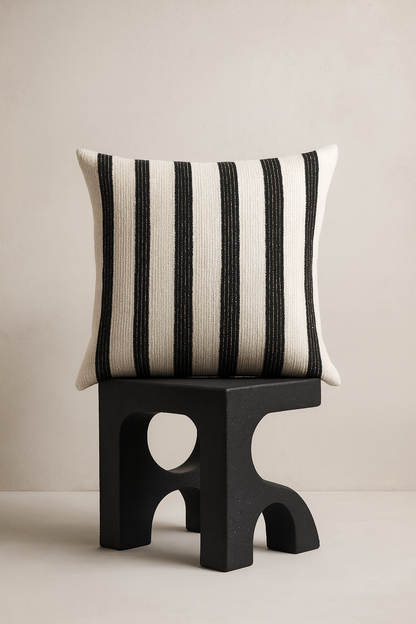 Mono Line 1 / Print-Kissenbezug - WOOVE