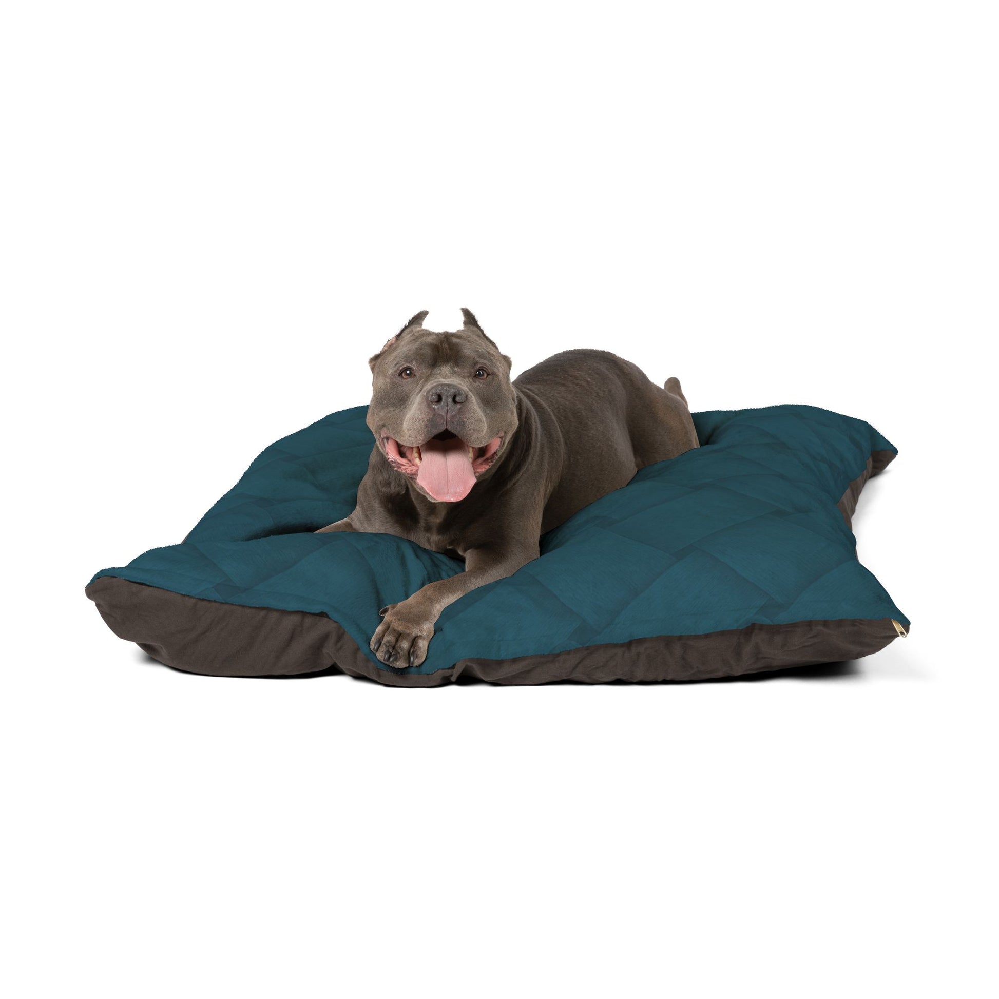 Cozy Pet Bed - Heimtierbett Brainded Pattern Petrol (S/M/L) - WOOVE