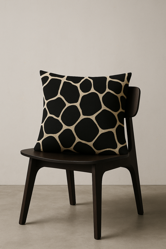 NOA.HOME. / Bold Giraffe Noir / Print-Kissenbezug - WOOVE
