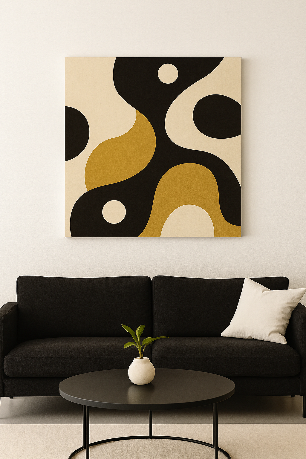 Noir Glint No.1 / Leinwandbild - WOOVE