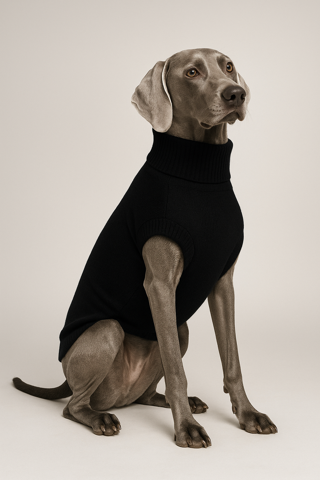Hunde Strickpulli - Black / gestrickt, OEKO-TEX® - WOOVE