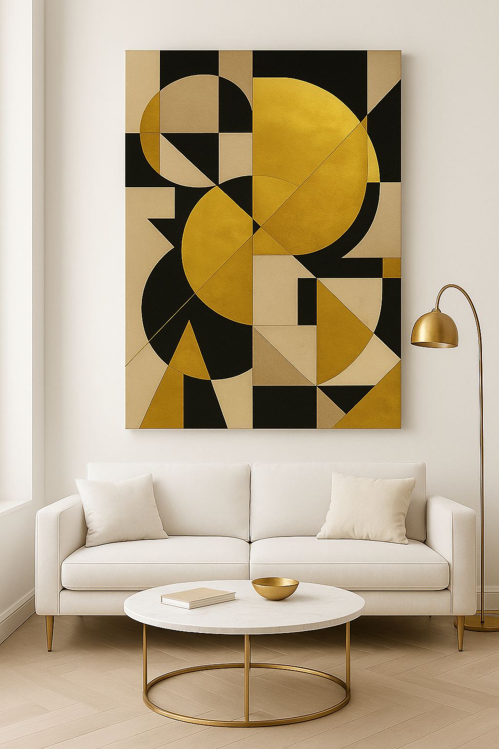 Golden Glam / Leinwandbild - WOOVE