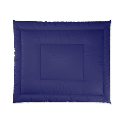 Design Comforter – stilvolle Tagesdecke mit weichem Griff - Midnight Blue - WOOVE