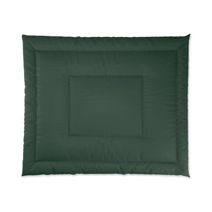 Design Comforter – stilvolle Tagesdecke mit weichem Griff - Forest Green - WOOVE