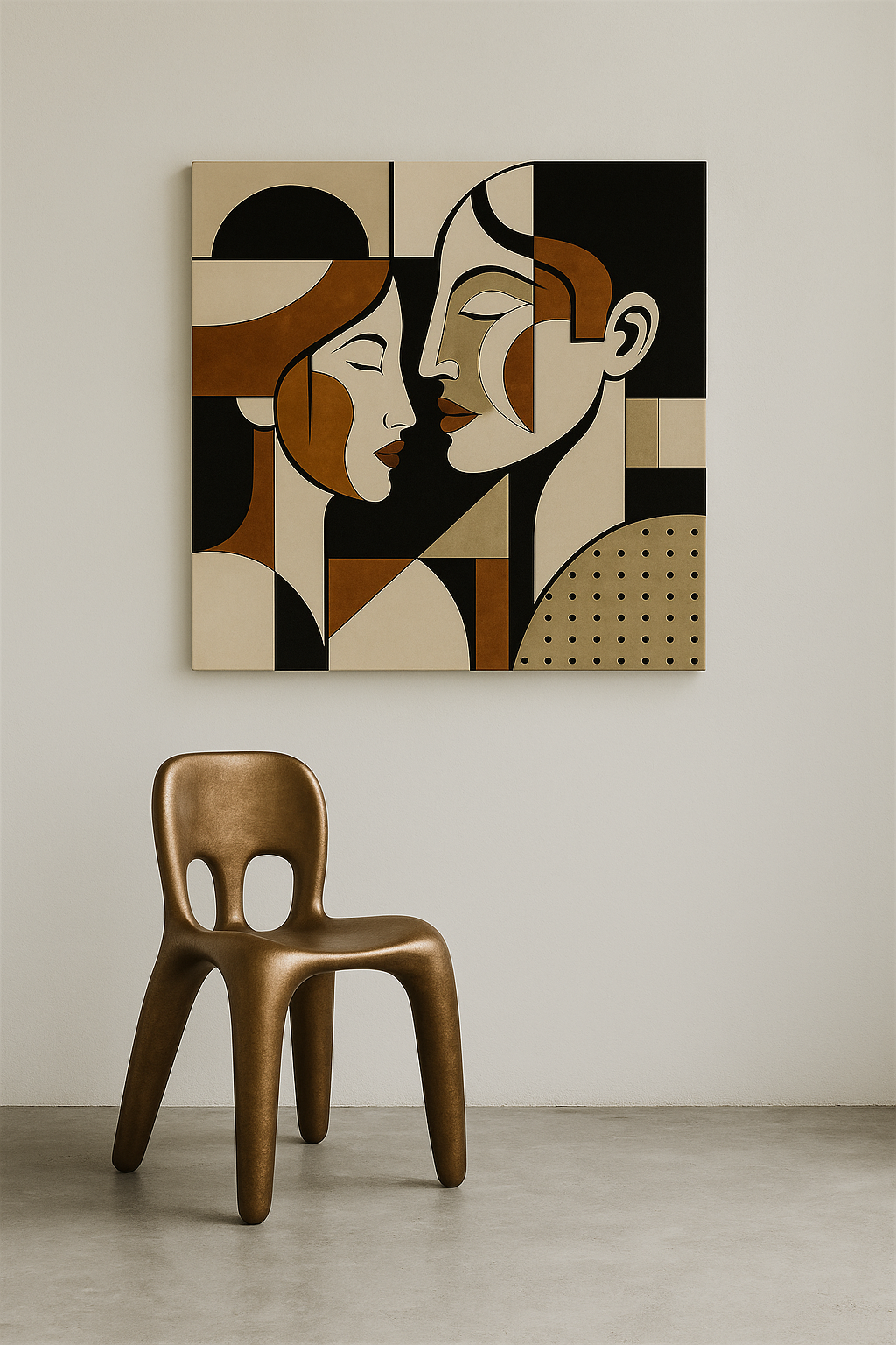 Dual Harmony / Leinwandbild - WOOVE