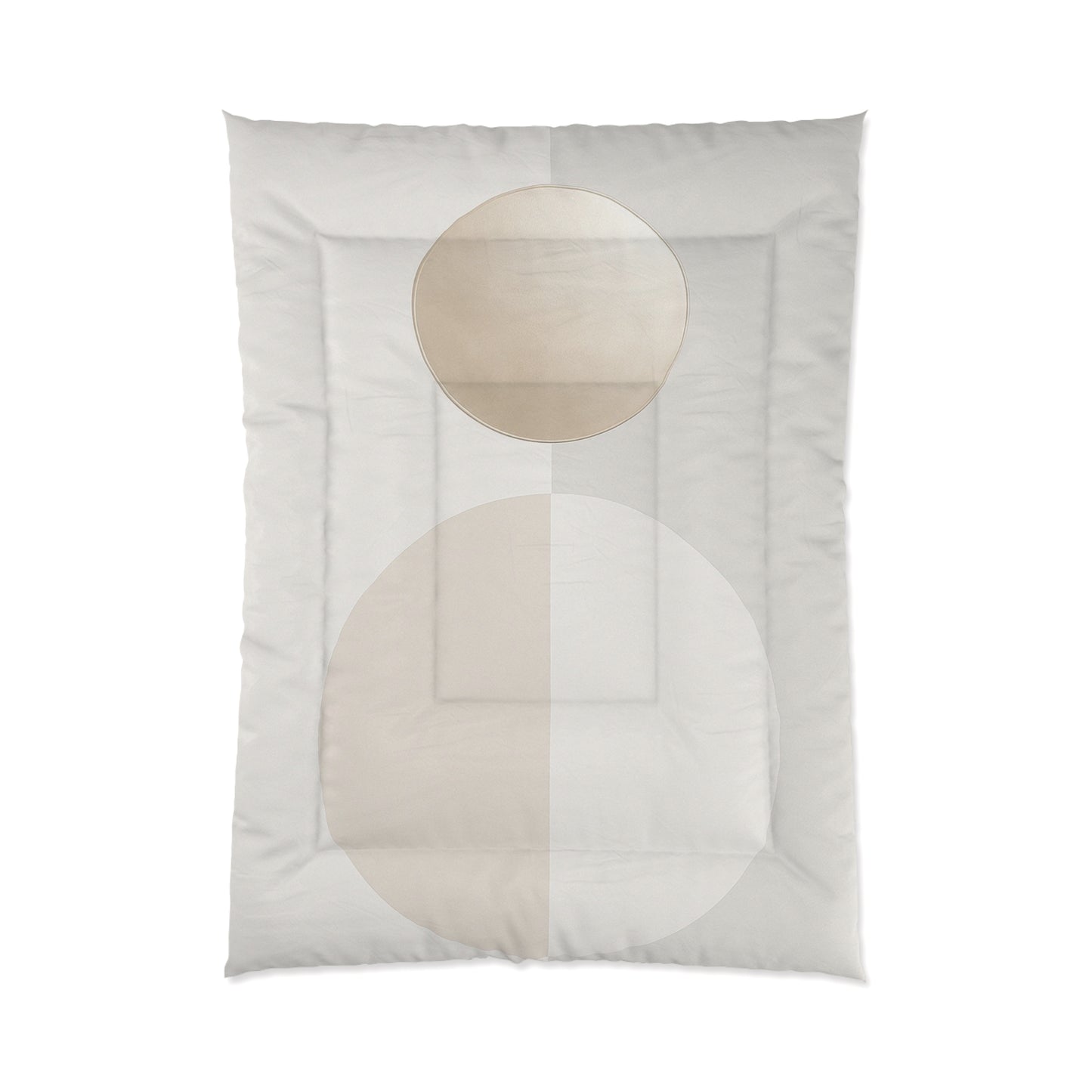 Design Comforter – stilvolle Tagesdecke mit weichem Griff - Cold Gold & Offwhite - WOOVE