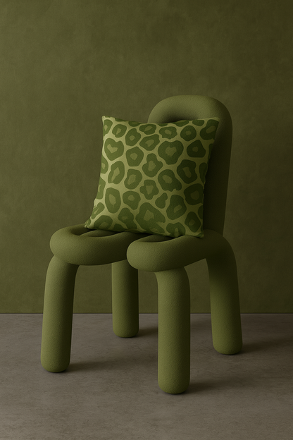 NOA.HOME. / Bold Leopard Olive / Print-Kissenbezug - WOOVE
