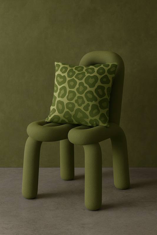 NOA.HOME. / Bold Leopard Olive / Print-Kissenbezug - WOOVE