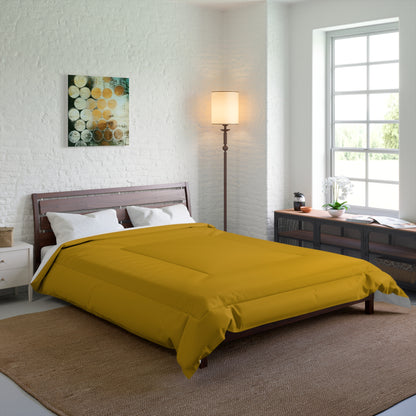 Design Comforter – stilvolle Tagesdecke mit weichem Griff - Mustard Yellow - WOOVE