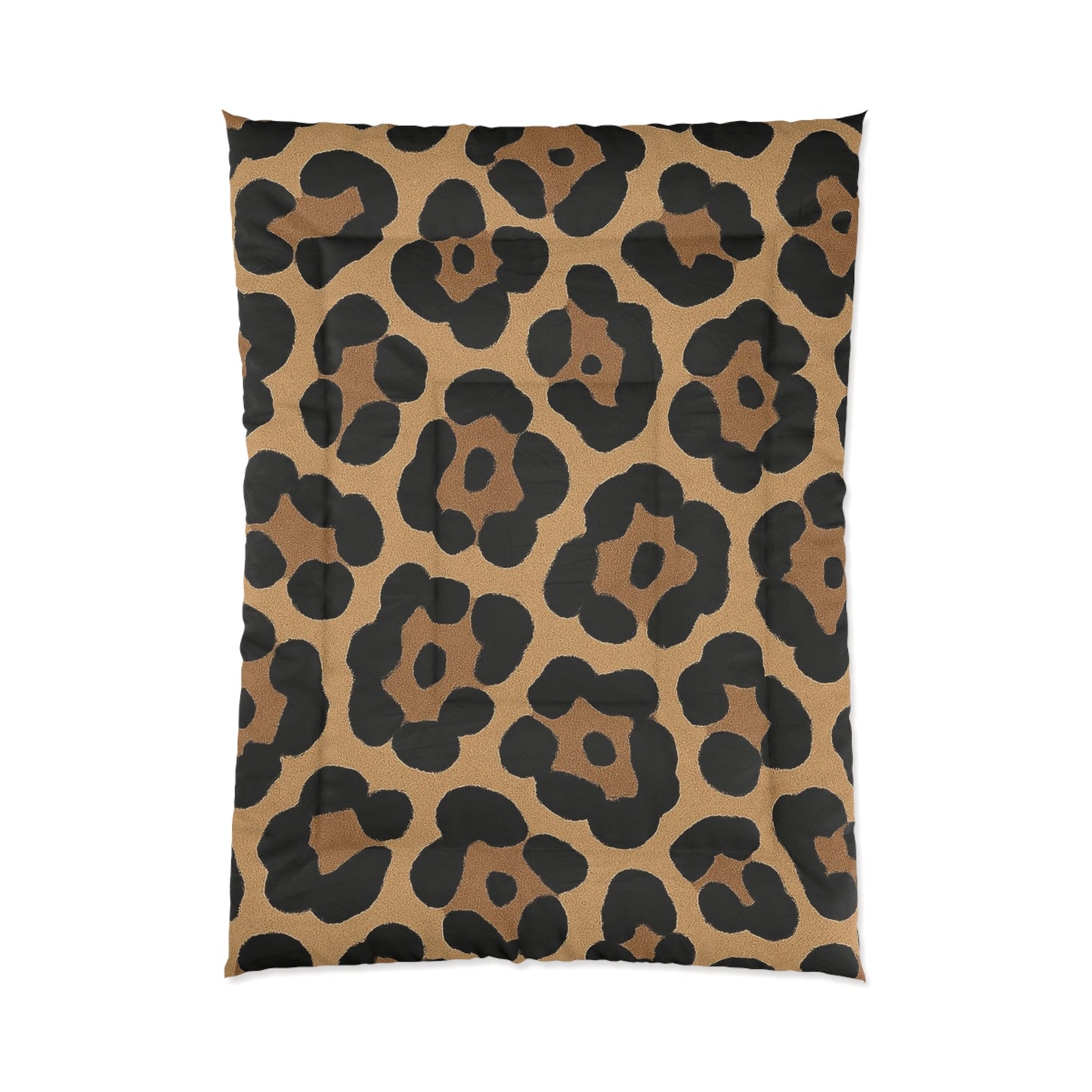 Design Comforter – stilvolle Tagesdecke mit weichem Griff - Bold Leopard Brown - WOOVE