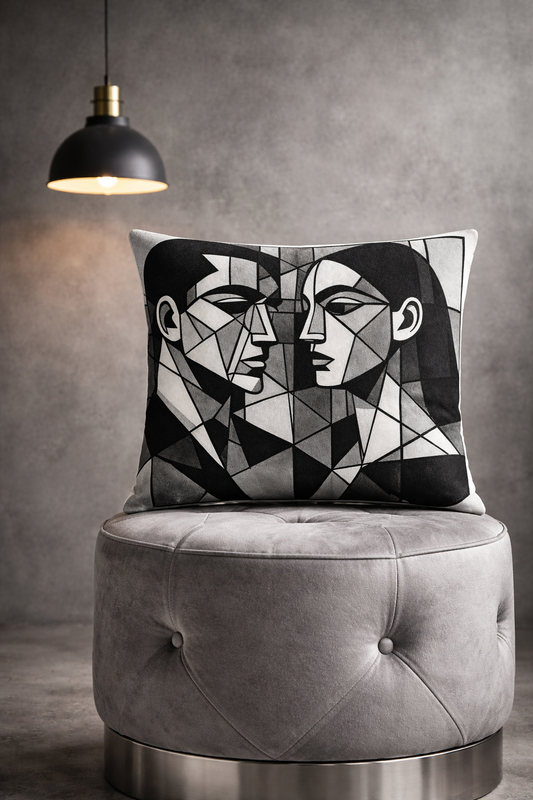 Silent Dialogue I / Print-Kissenbezug