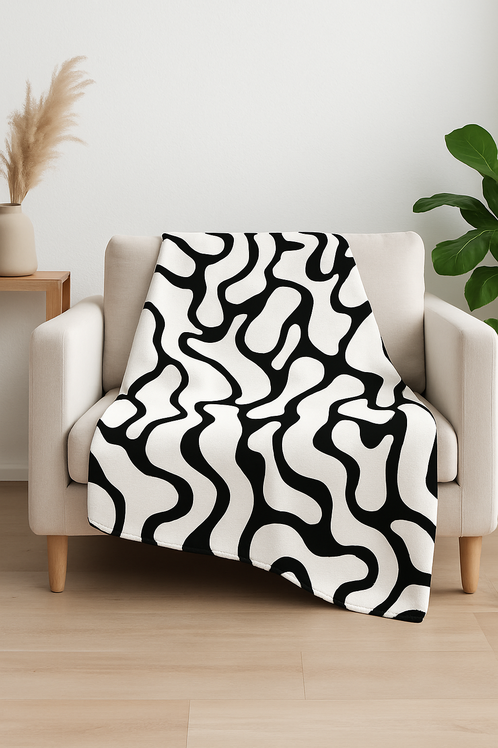 NOA.HOME. Sherpa Decke Black & White - WOOVE