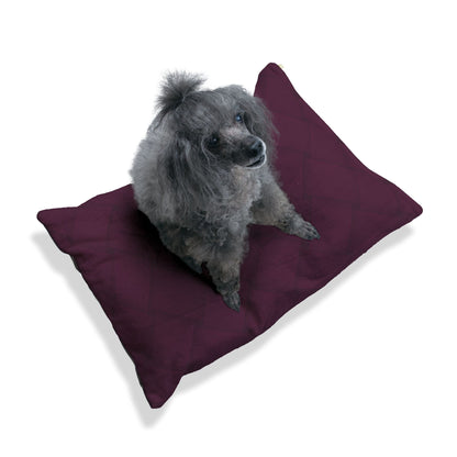 Cozy Pet Bed - Heimtierbett  Brainded Pattern Aubergine (S/M/L) - WOOVE