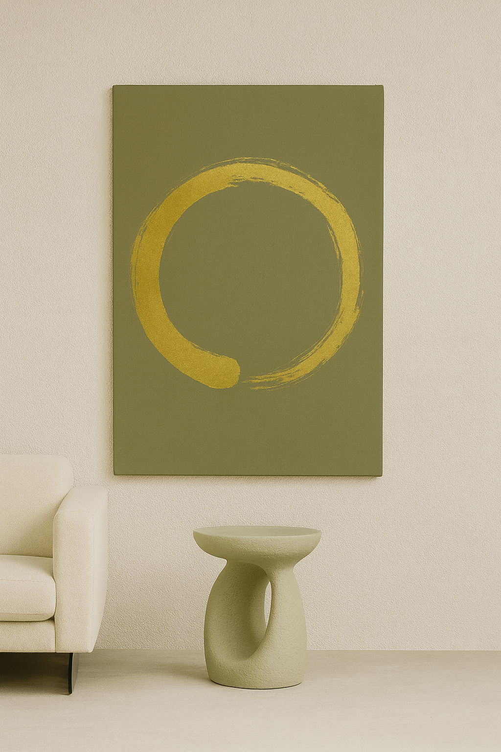 Botanical Ensō / Leinwandbild - WOOVE