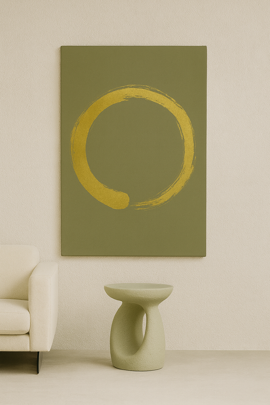 Botanical Ensō / Leinwandbild - WOOVE