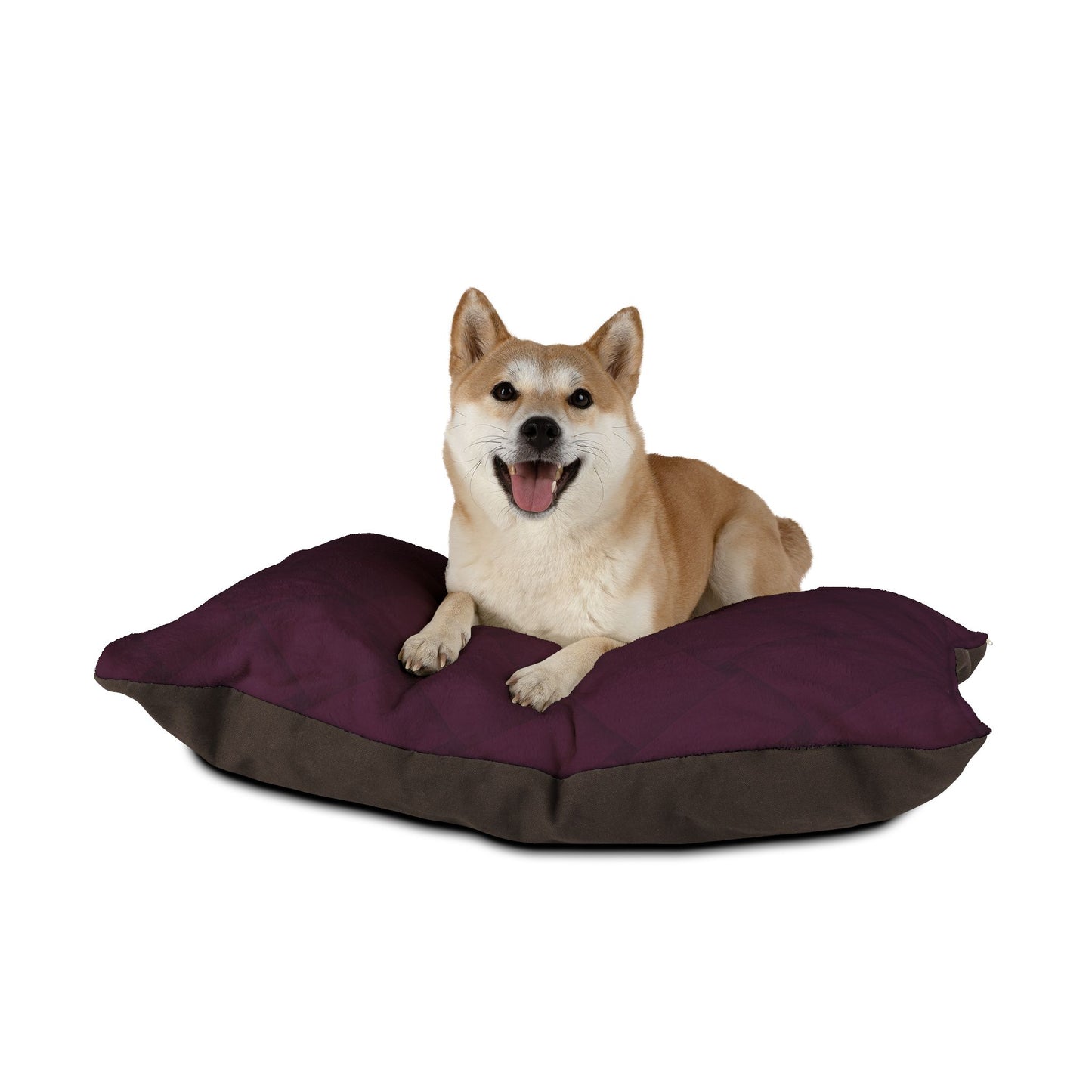 Cozy Pet Bed - Heimtierbett  Brainded Pattern Aubergine (S/M/L) - WOOVE
