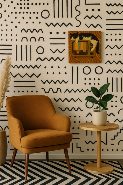 Retro TV Dreams/ Mini-Leinwandbild - WOOVE