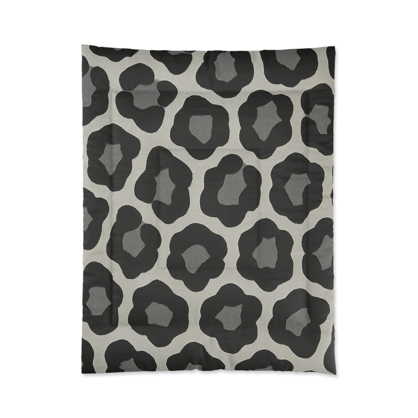 Design Comforter – stilvolle Tagesdecke mit weichem Griff - Bold Leopard Grey - WOOVE