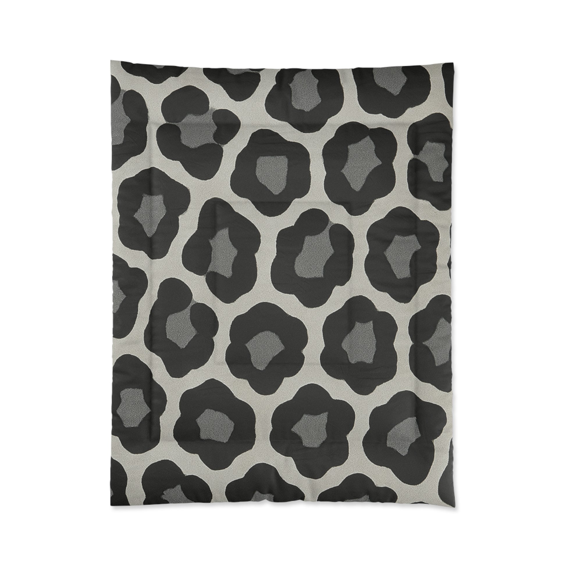 Design Comforter – stilvolle Tagesdecke mit weichem Griff - Bold Leopard Grey - WOOVE