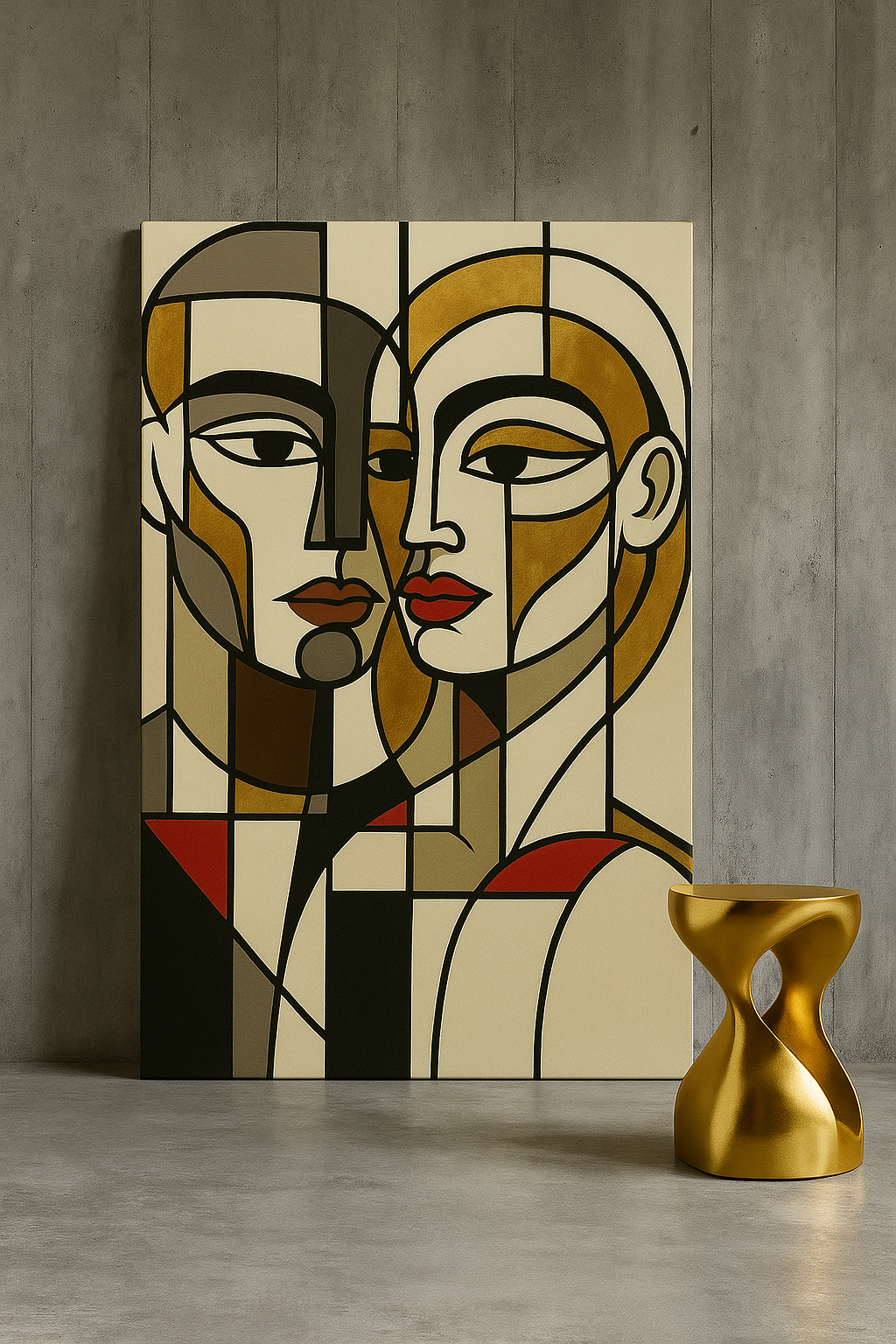 Dual Faces / Leinwandbild - WOOVE