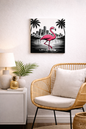 City Flamingo Miami / Leinwandbild